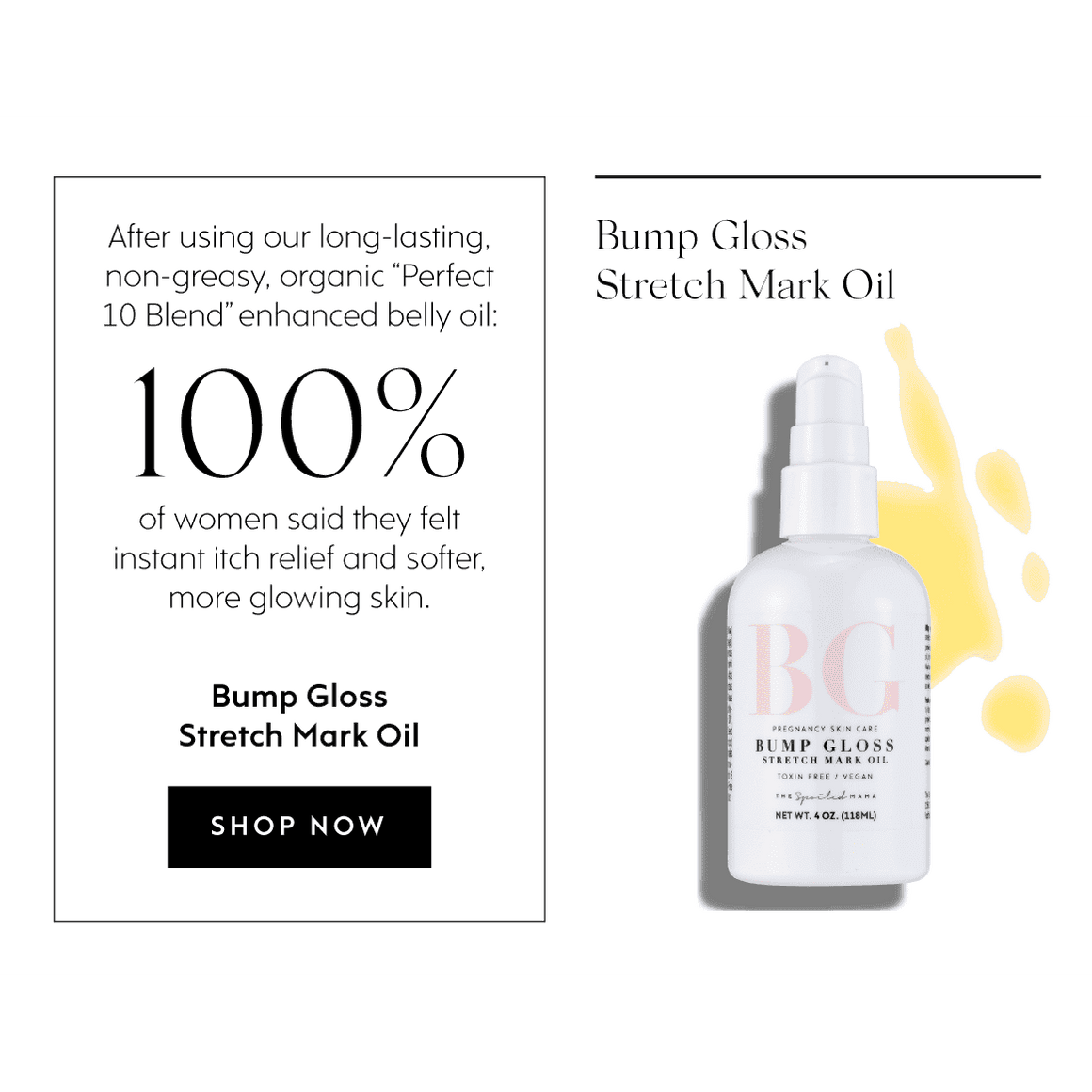 Bump Gloss Stretch Mark Oil - SwagglyLife Home & Fashion